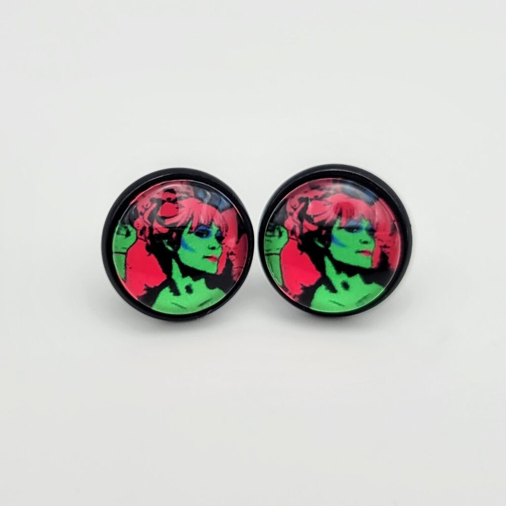 Halloween Miss Argentina Earrings, Women's Spooky Fashion Studs